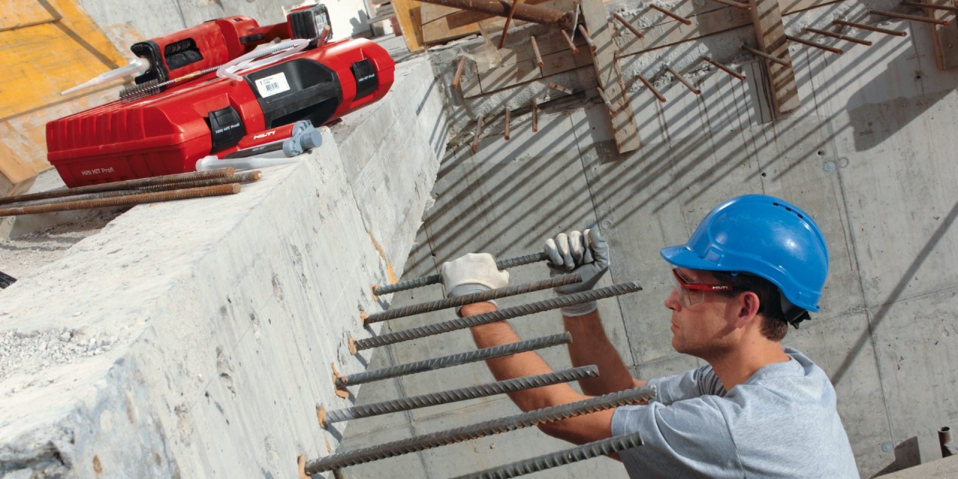 Hilti post installed rebar HIT-HY 150 MAX, ED 3500-A and HIT-V