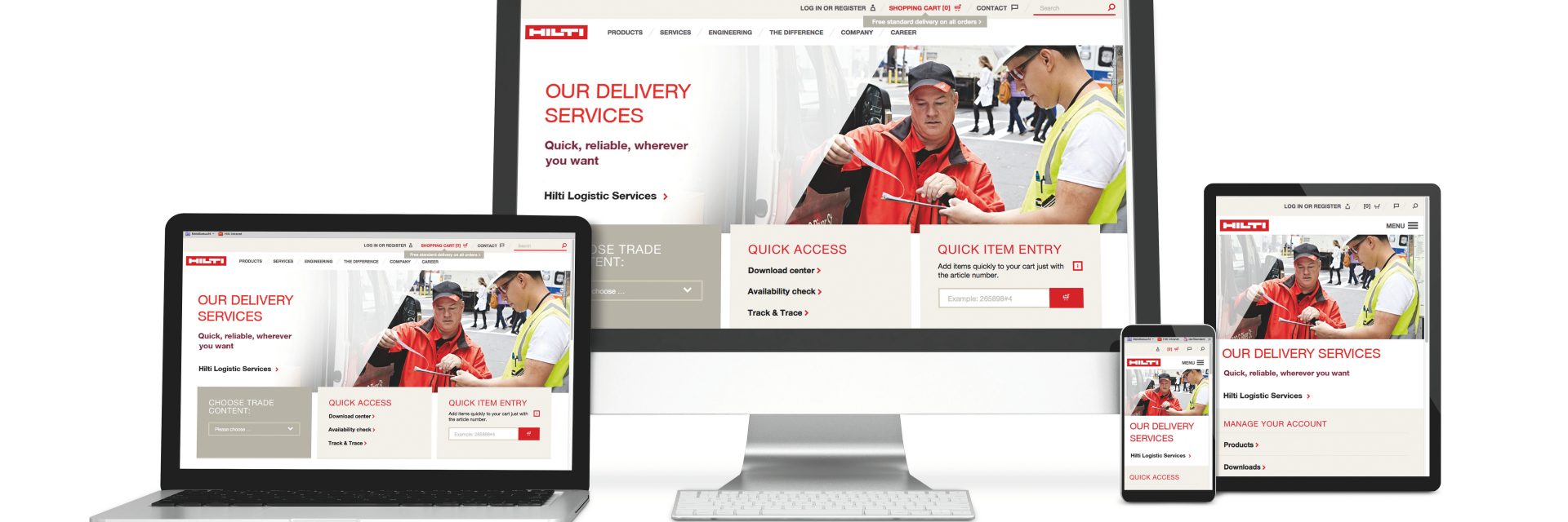 Hilti Website FAQ