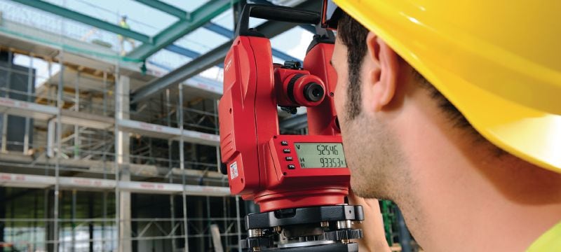POT 10 Theodolite Theodolite for levelling and aligning structural components and slopes with 30x magnification Applications 1