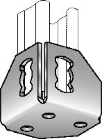 MQP-F Baseplate Hot-dip galvanised (HDG) channel foot for fastening channels to various base materials