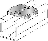 MQZ-L-F Bored plate Hot-dip galvanised (HDG) bored plate for trapeze assembly and anchoring