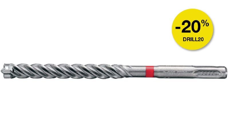 TE-CX (SDS Plus) Metric hammer drill bit Ultimate SDS Plus (TE-C) hammer drill bit for anchor drilling into reinforced concrete (metric)