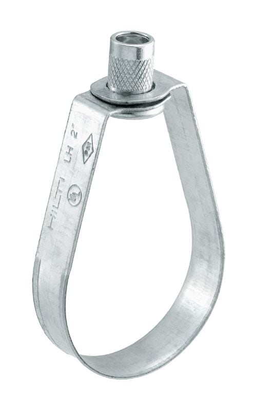 LH Sprinkler loop hanger Standard galvanised sprinkler loop hanger with FM and UL approvals for fire sprinkler applications