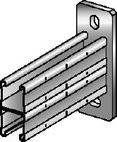 MQK-41 D bracket Galvanised C-Channel double-bracket for medium-duty applications