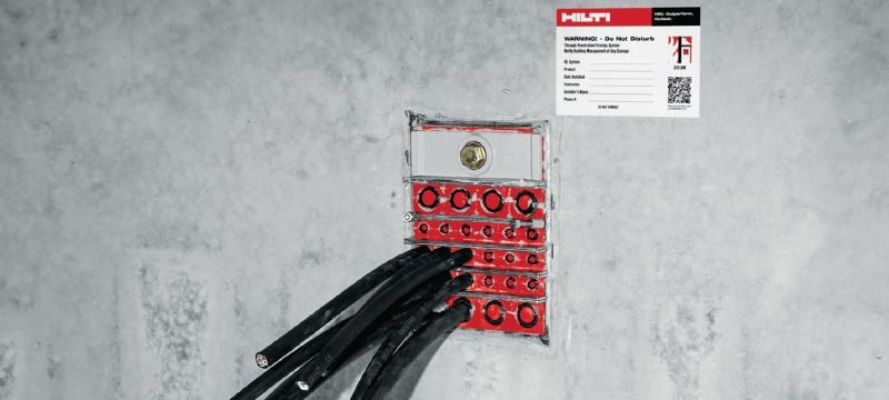 CFS-T SBO transit frames Transit frames for fitting modules to seal existing cable/pipe penetrations in concrete walls and floors Applications 1