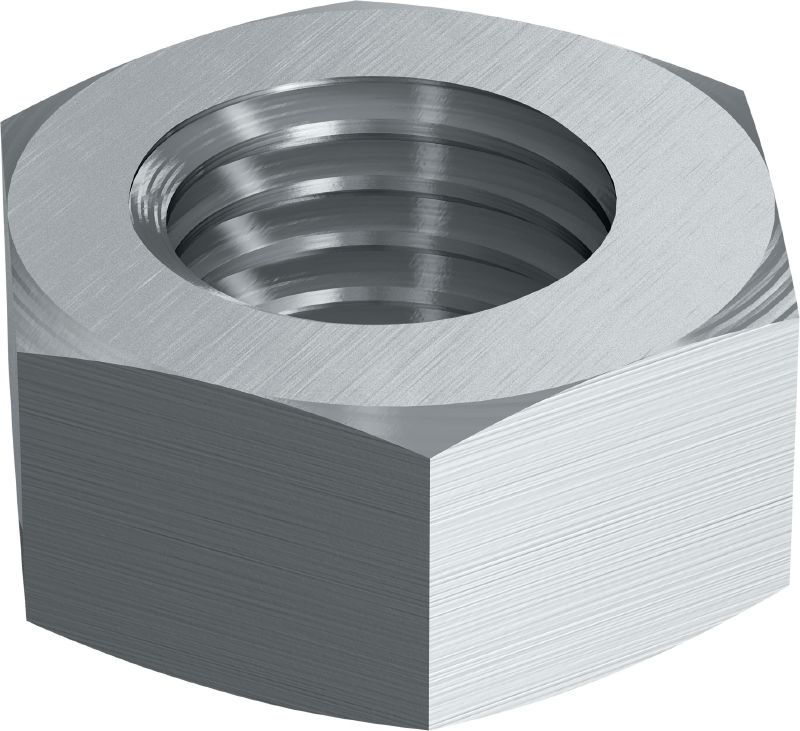 A2 hexagon nut DIN 934 Stainless steel (A2) hexagon nut corresponding to DIN 934