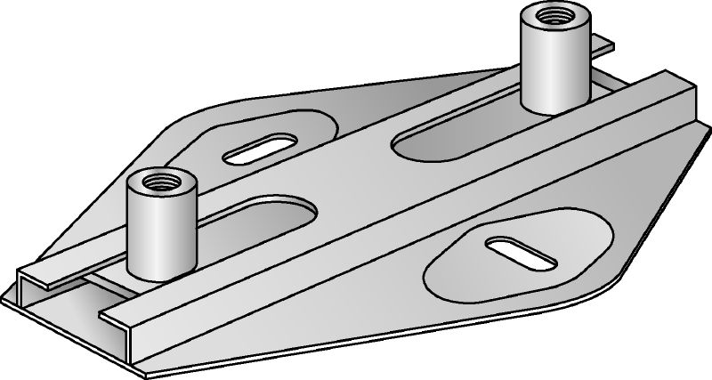 MSG 1,75 Premium galvanised slide connector for light-duty heating and refrigeration applications