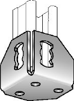 MQP-2 Channel foot Galvanised channel foot for fastening channels to concrete with limited space