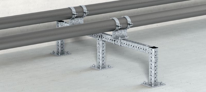 MIC-T Connector Hot-dip galvanised (HDG) connector for fastening MI girders perpendicularly to one another Applications 1