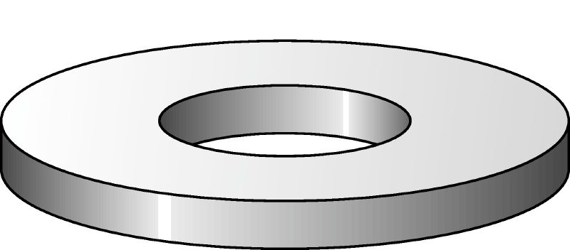 HDG flat washer ISO 7089 Hot-dip galvanised (HDG) flat washer corresponding to ISO 7089