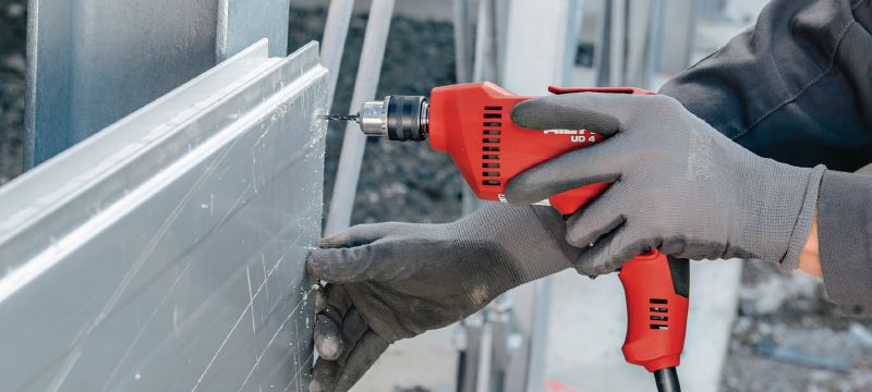 UD 4 Drill driver Lightweight, compact corded drill driver for applications in metal and wood Applications 1