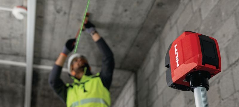 PM 2-LG Green line laser Green line laser with 2 high-visibility beams for levelling and aligning Applications 1