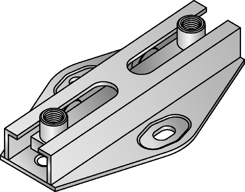 MRG-D6-F double roll connector hot-dip galvanised (HDG) double roll connector for heavy-duty heating and refrigeration applications