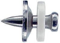 X-CR S12 Stainless steel nails with washer Single nail for use with powder-actuated tools on steel in corrosive environments
