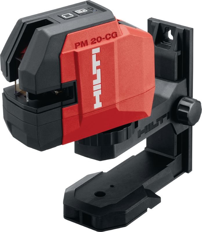 PM 20-CG Plumb and cross line laser Green beam combi-laser with 2 queues and 4 points for plumbing, leveling, aligning and squaring