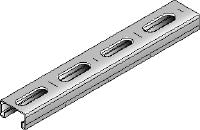 MM-C-16 Galvanised 16 mm high MM strut channel for light-duty applications