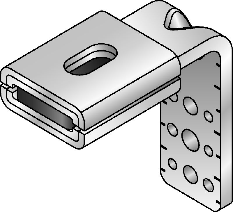 MVA-LH Galvanised heavy air duct bracket for fastening heavy ventilation ducts