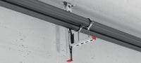 MQK-21-L Galvanised bracket with a 21 mm, high single MQ strut channel for medium-duty indoor applications Applications 4