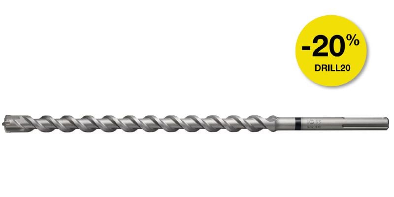 TE-Y (SDS Max) Metric hammer drill bit Premium SDS Max (TE-Y) hammer drill bit with carbide tip for drilling into concrete