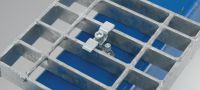 X-GR Grating clip with nail Directly fastened grating fastener Applications 2