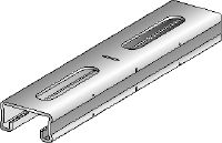 MQ-21-F channel Hot-dip galvanised (HDG) 21 mm high MQ strut channel for light-duty applications