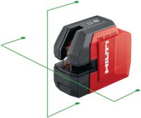 PM 20-CG Plumb and cross line laser Green beam combi-laser with 2 queues and 4 points for plumbing, leveling, aligning and squaring
