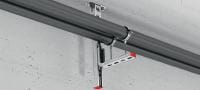 MQK-21-L Galvanised bracket with a 21 mm, high single MQ strut channel for medium-duty indoor applications Applications 7