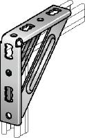 MQW-S Angle bracket Galvanised 90-degree heavy angle for connecting multiple MQ strut channels in medium/heavy-duty applications