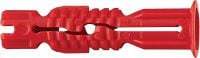 HUD-2 Universal plastic anchor Universal plastic anchor for light-duty fastening to hollow and solid base materials
