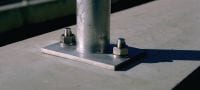 HSA-F HDG Wedge anchor High-performance wedge anchor for everyday static and seismic loads in uncracked concrete (hot-dip galvanised) Applications 1
