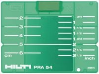 Target plate PRA 54 (CM/IN) 