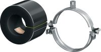 MIP-M Refrigeration pipe clamp (medium insulated) Galvanised pipe clamp for maximum productivity in refrigeration applications with an insulation thickness of 20-25 mm