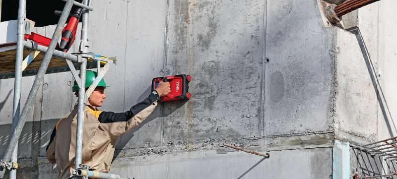 PS 1000 X-Scan Concrete scanner Efficient concrete scanner for structural analysis and to locate embedded objects in multiple layers Applications 1