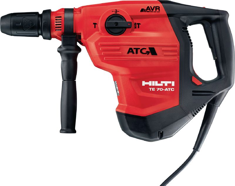 TE 70-ATC/AVR Rotary hammer Very powerful SDS Max (TE-Y) rotary hammer for heavy-duty concrete drilling and chiselling, with Active Torque Control (ATC) and Active Vibration Reduction (AVR)