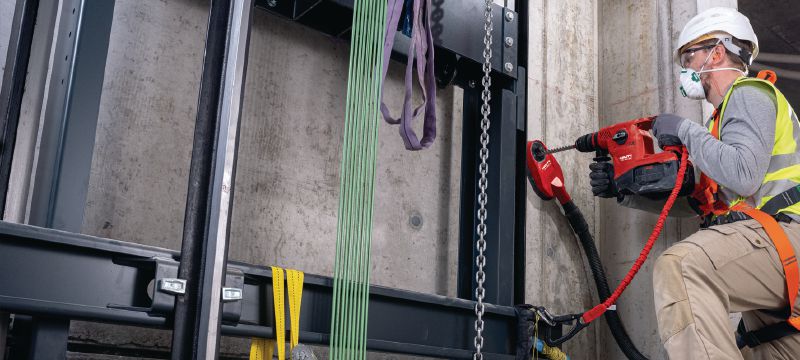 TE 30-22 cordless rotary hammer Powerful cordless SDS Plus (TE-C) rotary hammer with Active Vibration Reduction and Active Torque Control for concrete drilling and chiseling (Nuron battery platform) Applications 1