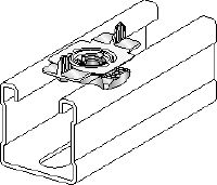 MQM-F Wing nut Hot-dip galvanised (HDG) wing nut for connecting modular support system components Applications 1