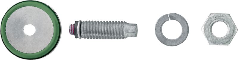 S-BT-EF HC Screw-in stud Threaded screw-in stud (carbon steel, whitworth thread) for electrical connections on steel in highly corrosive environments, recommended maximal cross section of connected cable 4/0 AWG